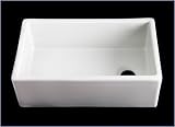 Kitchen Farmhouse Apron Front Sink - White Single 30