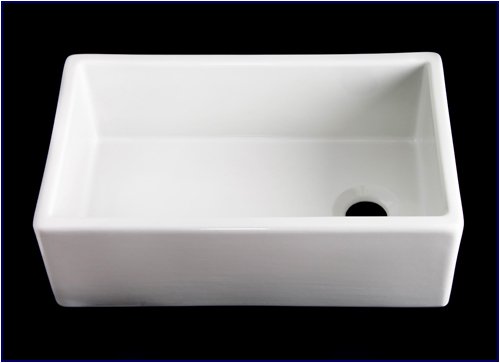 Kitchen Farmhouse Apron Front Sink - White Single 30