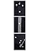 TAM WARE Mens Classic Slim Fit Contrast Inner Long Sleeve Dress Shirts TWNMS314-1-317-BLACK-US M
