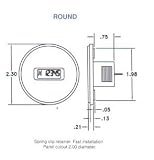 Redington MODEL 51 - Inductive Hour Meters - Hours & 1:1 Tach, Inductive, Round, Panel Mount