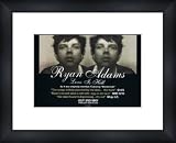 RYAN ADAMS Love of Hell - Custom Framed Original Ad