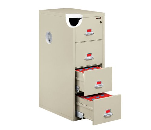Fireproof Three Drawer Vertical Size Pewter