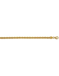 CleverEves 18Kt Yellow Gold Solid Oval 4.4mm Bracelet