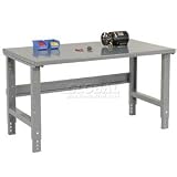 72 X 30 Steel Top Workbench Adjustable Height