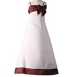 Sweet Kids Girls Ivory Brown Flower Girl Special Occasion Dress 4-16