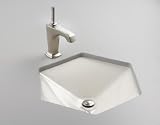 Kohler K-2836-96 Votive Cast Iron Undercounter Lavatory, Biscuit