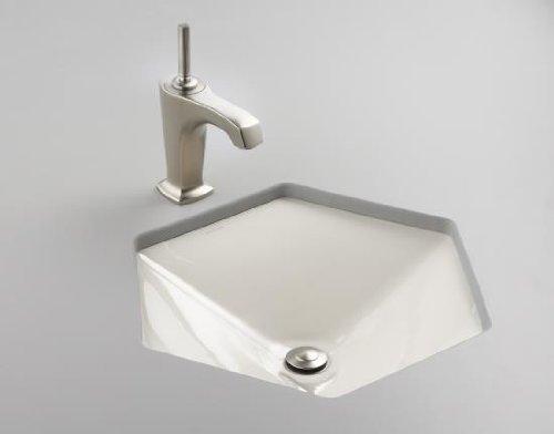 Kohler K-2836-96 Votive Cast Iron Undercounter Lavatory, Biscuit