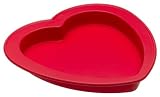 KitchenAid Silicone Bakeware Heart Cake Pan, Red