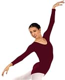 Adult Long-Sleeve Leotard #10265 - Burgundy Large