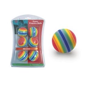 Masters Golf Rainbow Foam Practice Balls Pack of 6 ZDGB0010