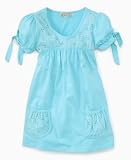 Beautees Girls Eyelet-Trim Babydoll Top