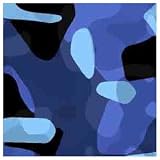 ArtScape 7' Blue Camouflage Pool Table Cloth