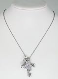 Swarovski Crystals Necklace and Brooch - Crystal Frog - Clear
