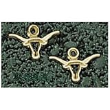 Anderson Jewelry Texas Longhorns Piercd 1/8 Gold Earrings