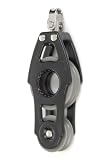Nautos #92000-Organic line-FIDDLE SWIVEL - 57 mm sheave diameter-Aluminum & composite for less friction and high resistance. Sailboat hardware