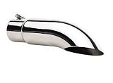Gibson Performance Exhaust Systems GIB-500384: Exhaust Tip, Stainless, Polished, Slant/Non-Rolled Edge, 3 in. Inlet, 3.5 in. Outlet, 12 in. Long, Each