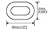 Plastic decorative safety security chain, Crowd Control Center (50', Wht/Org)
