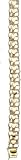 Triple Link Double Row with Hearts Charm Bracelet, 14K Yellow Gold by NJ Charms