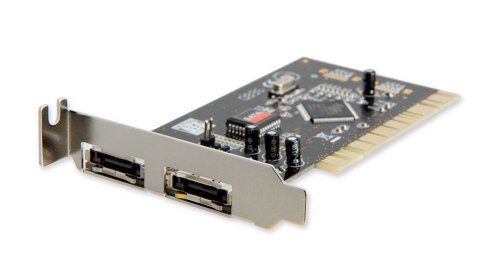 SYBA SD-LP-SIL2ES Low Profile PCI e-SATA 2-Port Card with SIL3132