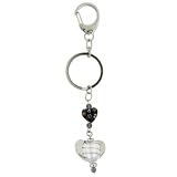Murano Glass Heart Keychain