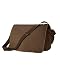 Authentic Pigment Raw Edge Messenger Bag, java, One Size
