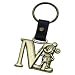 Mickey Mouse Letter M Brass Key Chain