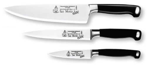 Messermeister San Moritz Elite 3-Piece Starter Knife Set Messermeister San Moritz Elite 3-Piece Starter Knife Set