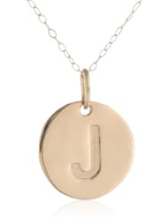 Duragold 14k Yellow Gold Initial Pendant Necklace, 18"