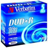 Verbatim DataLifePlus - 5 x DVD+R - 4.7 GB 16x - matt silver - jewel case - storage media
