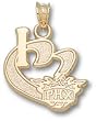 Phoenix Suns "I Heart Logo" 3/4" Charm/Pendant -14K/10K, Stainless Steel or Gold Plated