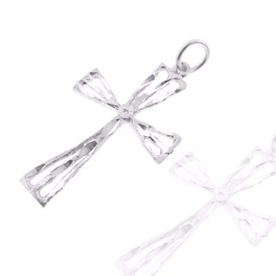 925 Sterling Silver Jewelry, Finely Designed Cross Charm, Adjustable Fit, Plus Free Special Gift Pouch