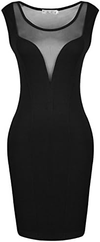 Cydiapple Womens Celebrity Lace Splicing Evening Pencil Midi Bodycon Dress