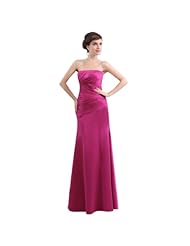 Strapless Belted Sheath Charmeuse Evening Dress 
