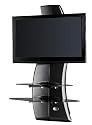 Meliconi - Ghost Design 2000 - Support mural pour TV Plasma / LCD pour Sony / Samsung / Toshiba / LG / Philips - Noir Carbone