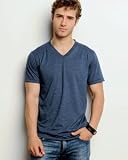 Canvas Men's Short Sleeve V-Neck T-Shirt. 3005