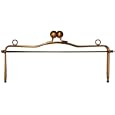Metal Purse Frame w/Ball Clasp & Loops 10'-Bronze'