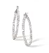 2.5mm x 32mm CZ Hoop Earrings