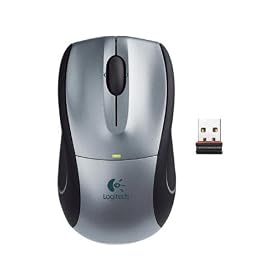 O Logitech O - V450 Nano Cordless Laser Mouse - Lt Grey