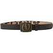 Electric Ampt Men's Sportswear Belt w/ Free B&F Heart Sticker Bundle - Brown