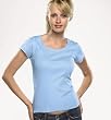 Ladies' Short Sleeve Scoop-Neck Tee Shirt