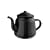 Enamel 12cm 1 Litre Traditional Rustic Teapot - Black