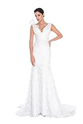 Sexy V-neck  Wedding Dress  with a Chapel Train  With a Bow(s)