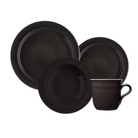 Buy Emile Henry 16-Piece Dinnerware Set, Service for 4, Black