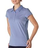 Alo Ladiers' Short-Sleeve Performance Polo. W1003 - Large - Lavender / White