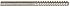 The Hillman Group 707316 Stainless Steel Hanger Bolt 1/4 X 2-1/2 (25-Pack)