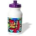 Jos Fauxtographee Modern - Blue, Mint, Yellow, Orange and Red Made Into Fun, Colorful Lines and Shapes and Given Depth - Water Bottles