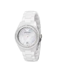 Armani Ceramica Quartz Mother of Pearl Dial Womens Watch - AR1426