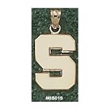 Michigan State Univ S Polished 5/8 Charm/Pendant