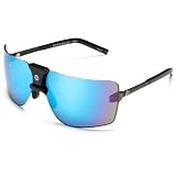 Gargoyles Men's 85's Oversized Sunglasses,Black Frame/Caribbean Blue Lens,one size