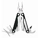 Charge AL, Black Aluminum Handle, Leather Sheath
